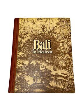 Bali in Kleuren Piet Baker Photo Book Travel 65 Color Photo Plates HC Dutch 1951